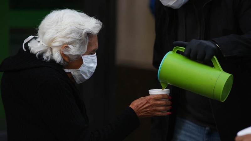 Postales del microcentro de la ciudad este miércoles por la mañana.