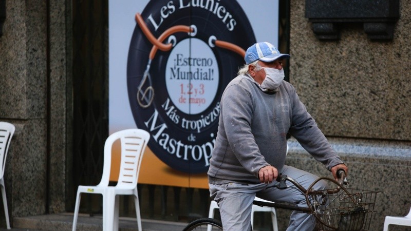 Postales del microcentro de la ciudad este miércoles por la mañana.