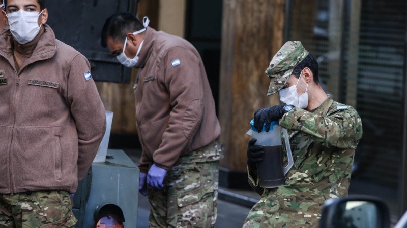 Postales del microcentro de la ciudad este miércoles por la mañana.