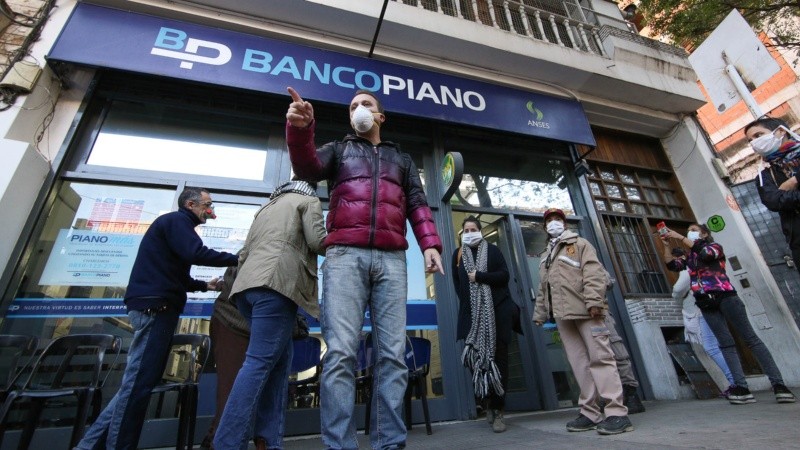 Postales del microcentro de la ciudad este miércoles por la mañana.