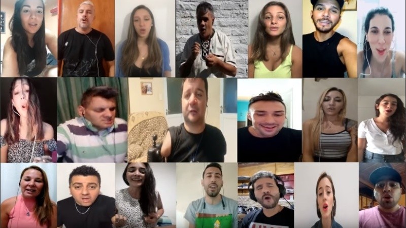 Las voces que participaron de la grabación de 