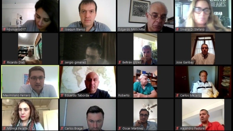 La reunión online de la comisión de Industria, Comercio y Turismo.