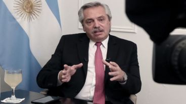 El presidente Fernández brindó una entrevista para Net TV.