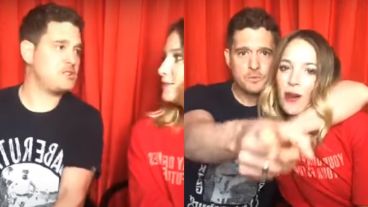 Luisana y Michael realizaban un vivo en Instagram.