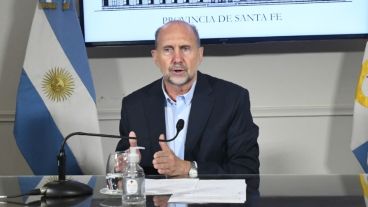 El mandatario provincial participó de la conferencia por el reporte diario de coronavirus.