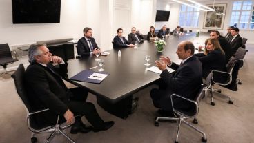 El presidente con los empresarios del turismo.