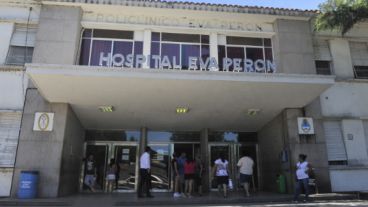 El hospital Eva Perón, de Granadero Baigorria, donde trasladaron al delincuente herido.