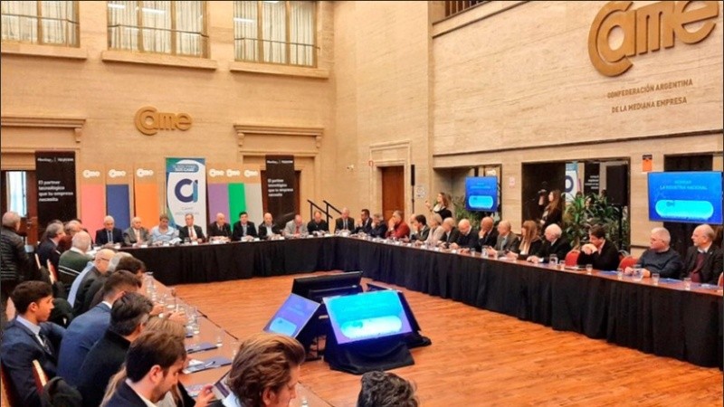 La reunión de la Confederación Argentina de la Mediana Empresa (Came).
