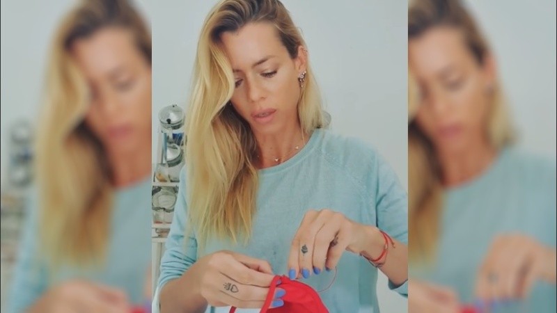 Tiempo de costura para Nicole Neumann.