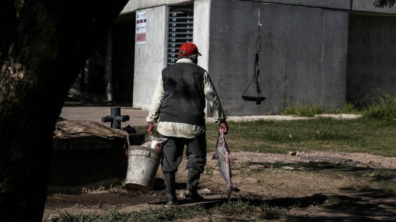 Muchos pescadores decidieron no trabajar por las pocas ventas que hay en el sector.