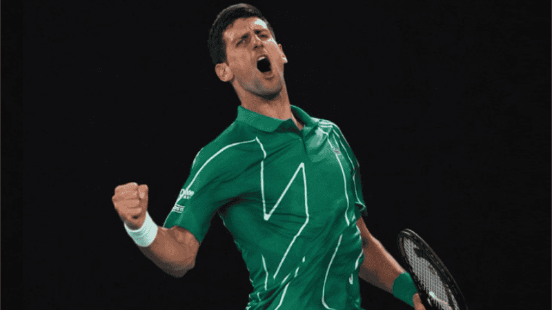 La postura de Djokovic trajo polémica. 