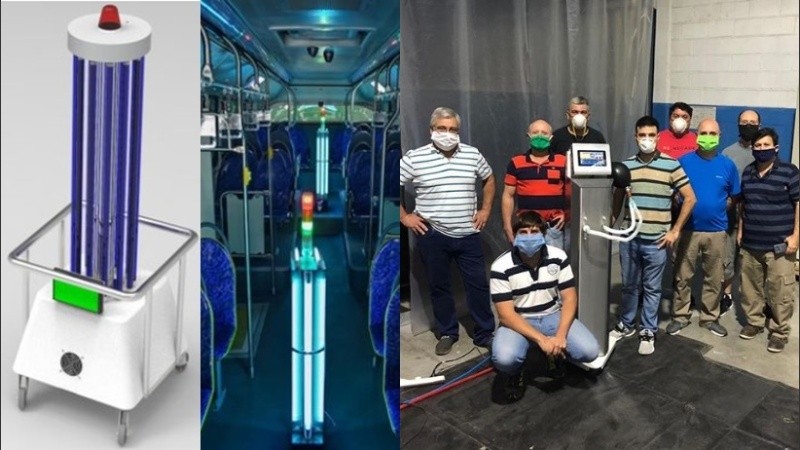 El dispositivo ultravioleta y el respirador de Las Rosas.