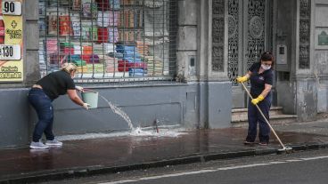 La ciudad permanece en alerta por la pandemia.