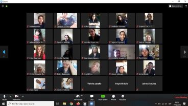 Imagen ilustrativa de una clase a través de la aplicación Zoom.