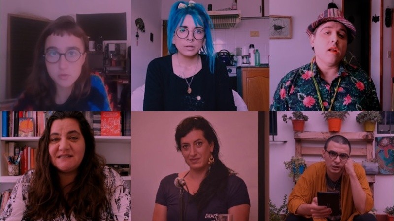Las lecturas están a cargo de las y los poetas Tin Roda, Caro Musa, Wachi Molina, Morena García, Moli Luna y Paola Santi Kremer.
