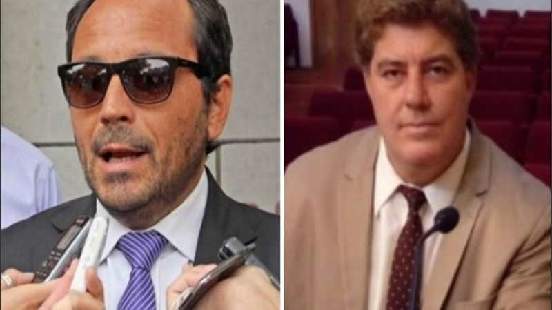 Los fiscales Adrián Spelta y Mauro Blanco.