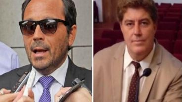 Los fiscales Adrián Spelta y Mauro Blanco.