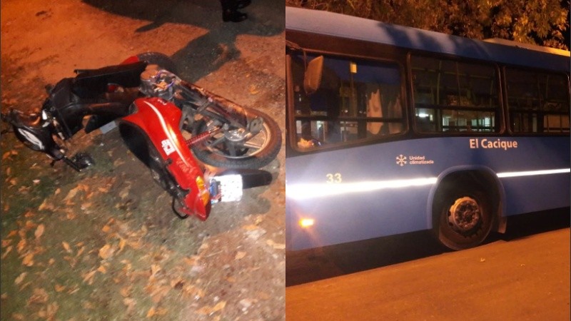 El choque ocurrió este viernes a las 21.