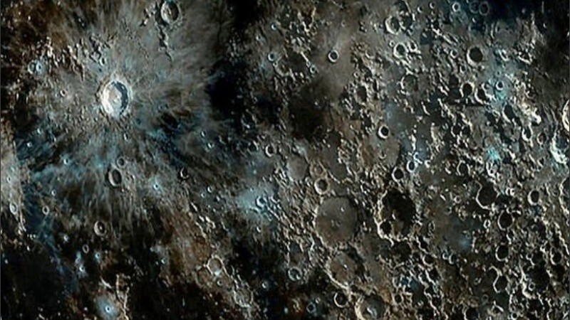 En la foto se pueden observar el conjunto de cráteres.