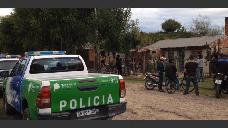 La casa de Fernández y su presunto femicida.