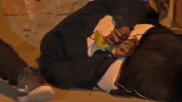 Uno de los detenidos este jueves a la noche.