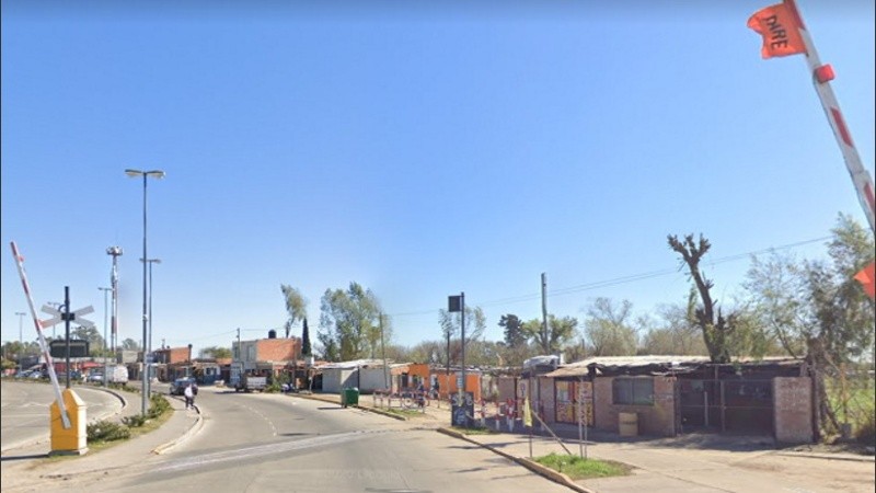 La zona en donde ocurrió el siniestro vial. 