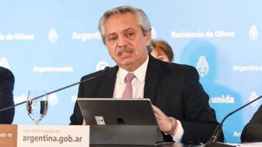 El presidente en la conferencia de este viernes.