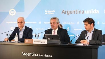 El presidente en la conferencia de este viernes.