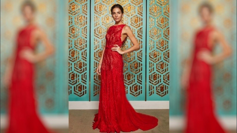 El vestido de Juana Viale de este domingo.