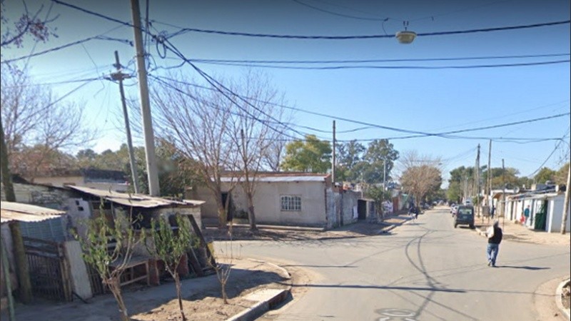 La zona donde tuvo lugar un crimen este sábado a la noche. 