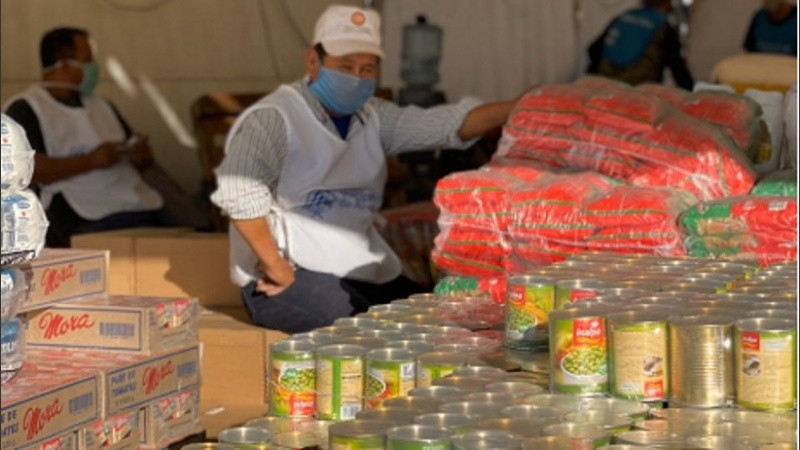 Esta articulación público-privada permitió entregar módulos alimentarios por un monto superior a los 24 millones de pesos.