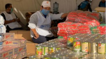 Esta articulación público-privada permitió entregar módulos alimentarios por un monto superior a los 24 millones de pesos.