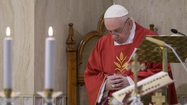 El Papa se refirió al regreso de las misas.