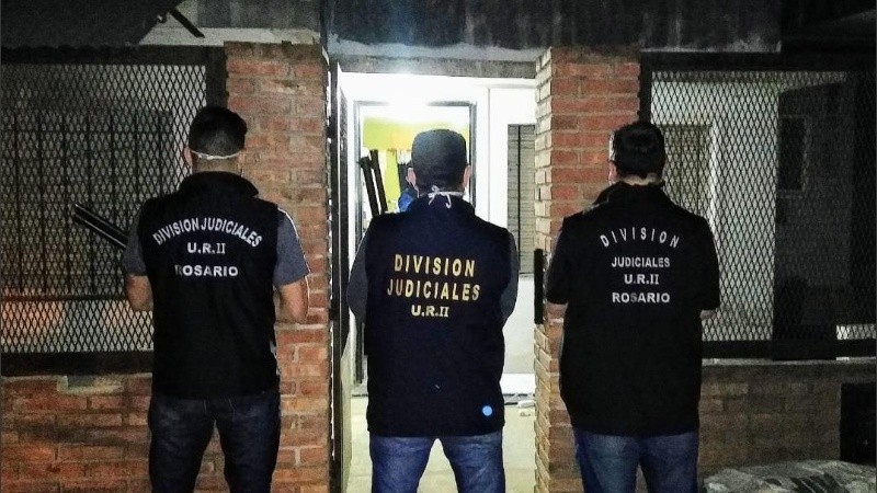 Efectivos que realizaron el operativo. 