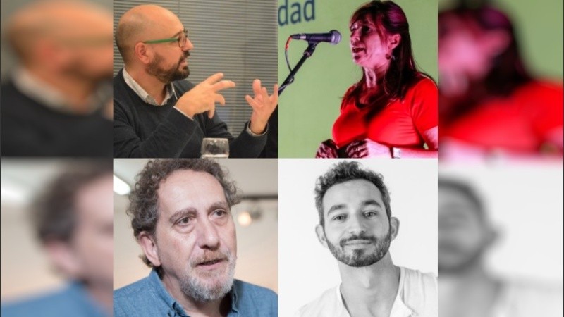 Andrés Scagliola, Carina Cabo, Coco Cerella y Carlos Skliar.