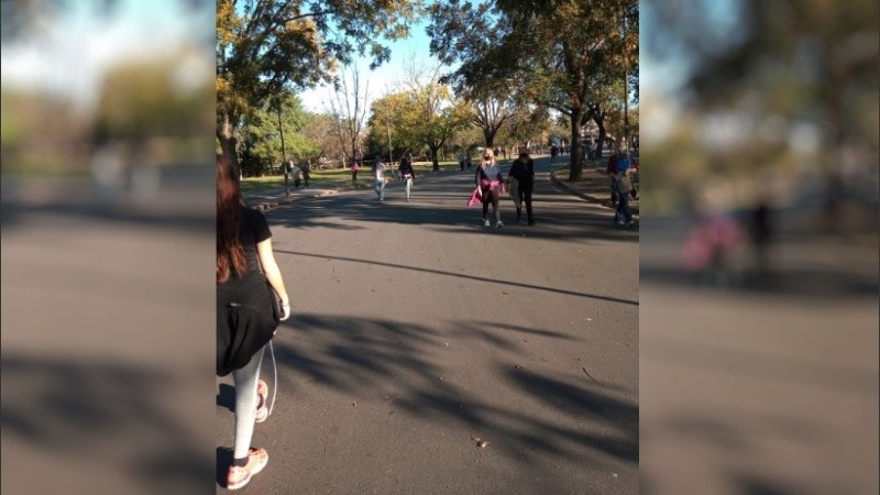 Respirar el aire del Parque Urquiza.