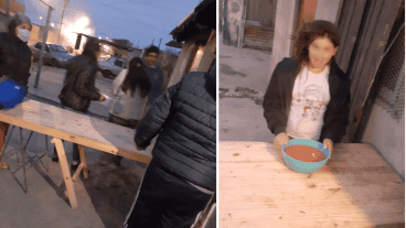 La olla popular en Travesía y Sorrento.