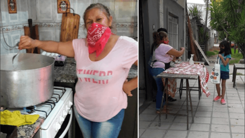 La cocina del Centro Comunitario Alvear.