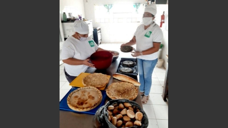 El hospital contaba con cocina propia para los pacientes de mayor cuidado.