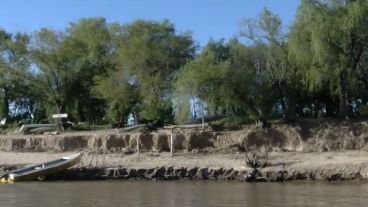 Las islas también sufren consecuencias por la bajante.