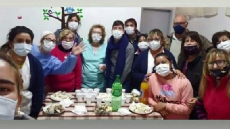 La foto que generó polémica en Elortondo.