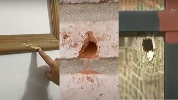 Los impactos de bala en la casa de Ramón Lista al 3700.