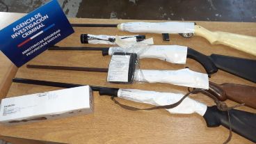 Parte del arsenal encontrado en Castagnino al 1700.