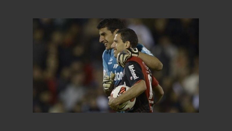 El Patón y Maxi en aquella noche inolvidable para la Lepra. 