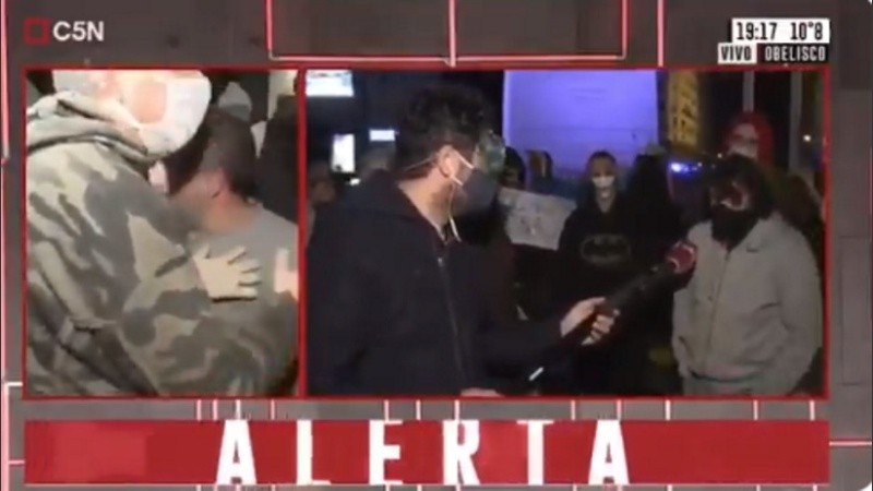 El momento en que el entrevistado expresa su malestar. 