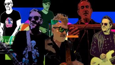 Captura del video de "Loving de Alien" que grabaron Los Pericos.