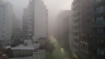Así se vio el centro esta mañana.