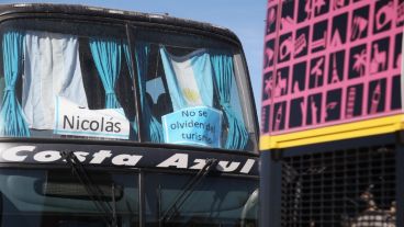 Trabajadores de empresas de turismo de Rosario hicieron una protesta el mes pasado.
