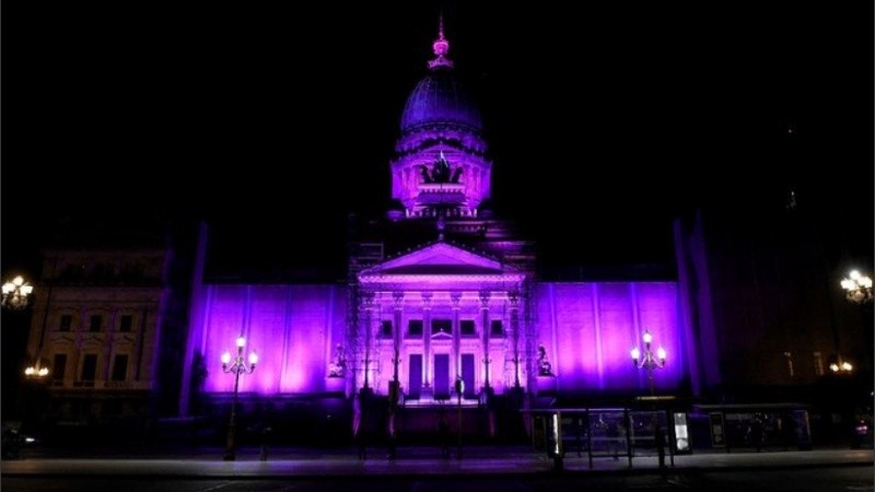 Así lucía el parlamento argentino este miércoles.
