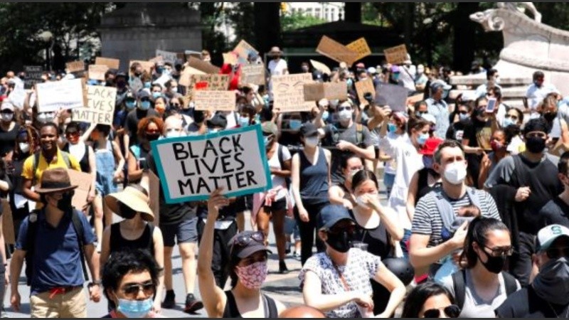 Desde la muerte de Floyd, el 25 de mayo, la del último sábado fue la mayor movilización en EEUU.